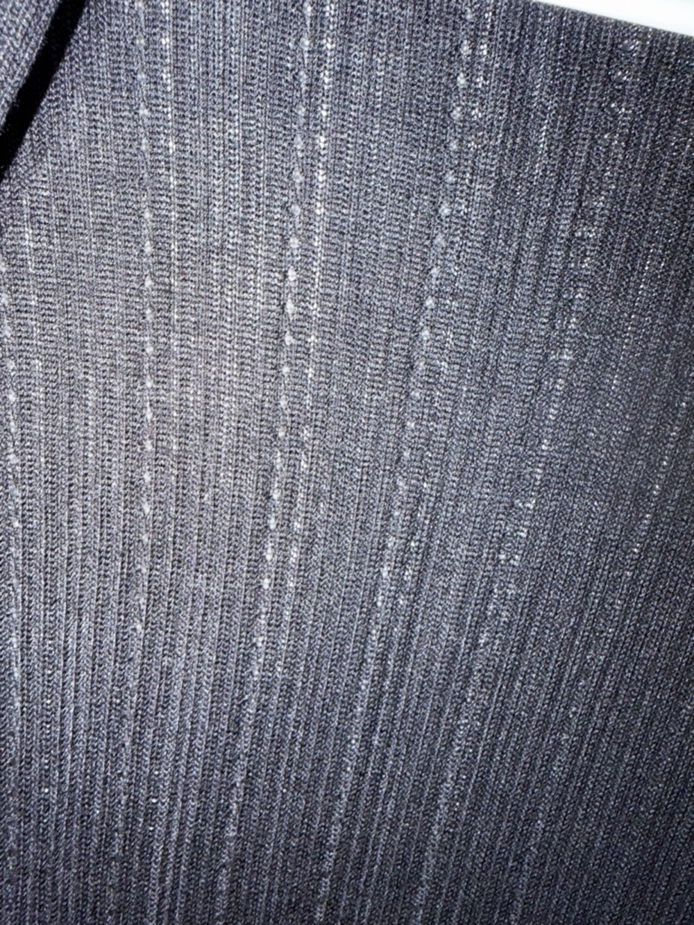 Belldini Black Ribbed Knit Cardigan. Size-M - Picture 5 of 8